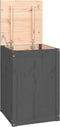 vidaXL - Wasmand - 44x44x66 - cm - massief - grenenhout - grijs