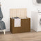 vidaXL - Wasmand - 44x44x66 - cm - massief - grenenhout - grijs