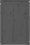 vidaXL - Wasmand - 44x44x66 - cm - massief - grenenhout - grijs