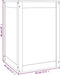 vidaXL - Wasmand - 44x44x66 - cm - massief - grenenhout - grijs