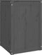 vidaXL - Wasmand - 44x44x66 - cm - massief - grenenhout - grijs