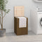 vidaXL - Wasmand - 44x44x66 - cm - massief - grenenhout - honingbruin