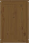 vidaXL - Wasmand - 44x44x66 - cm - massief - grenenhout - honingbruin