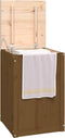 vidaXL - Wasmand - 44x44x66 - cm - massief - grenenhout - honingbruin