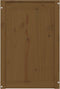 vidaXL - Wasmand - 44x44x66 - cm - massief - grenenhout - honingbruin