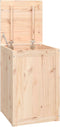 vidaXL - Wasmand - 44x44x66 - cm - massief - grenenhout
