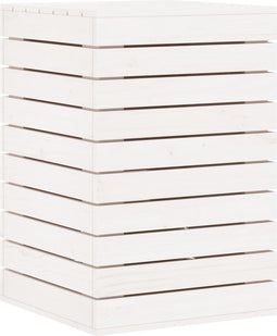 vidaXL - Wasmand - 44x44x66 - cm - massief - grenenhout - wit