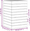 vidaXL - Wasmand - 44x44x66 - cm - massief - grenenhout - wit