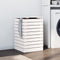 vidaXL - Wasmand - 44x44x66 - cm - massief - grenenhout - wit