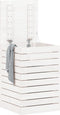 vidaXL - Wasmand - 44x44x66 - cm - massief - grenenhout - wit