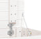 vidaXL - Wasmand - 44x44x66 - cm - massief - grenenhout - wit