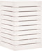 vidaXL - Wasmand - 44x44x66 - cm - massief - grenenhout - wit