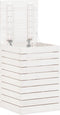 vidaXL - Wasmand - 44x44x66 - cm - massief - grenenhout - wit