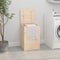 vidaXL - Wasmand - 44x44x66 - cm - massief - grenenhout - zwart