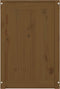vidaXL - Wasmand - 44x44x66 - cm - massief - grenenhout - zwart