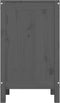 vidaXL - Wasmand - 44x44x76 - cm - massief - grenenhout - grijs
