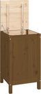 vidaXL - Wasmand - 44x44x76 - cm - massief - grenenhout - honingbruin