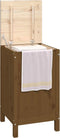 vidaXL - Wasmand - 44x44x76 - cm - massief - grenenhout - honingbruin