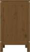 vidaXL - Wasmand - 44x44x76 - cm - massief - grenenhout - honingbruin