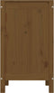 vidaXL - Wasmand - 44x44x76 - cm - massief - grenenhout - honingbruin
