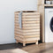 vidaXL - Wasmand - 44x44x76 - cm - massief - grenenhout