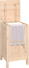 vidaXL - Wasmand - 44x44x76 - cm - massief - grenenhout
