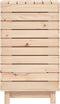 vidaXL - Wasmand - 44x44x76 - cm - massief - grenenhout