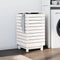 vidaXL - Wasmand - 44x44x76 - cm - massief - grenenhout - wit