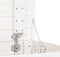 vidaXL - Wasmand - 44x44x76 - cm - massief - grenenhout - wit