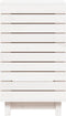 vidaXL - Wasmand - 44x44x76 - cm - massief - grenenhout - wit