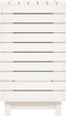 vidaXL - Wasmand - 44x44x76 - cm - massief - grenenhout - wit