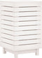 vidaXL - Wasmand - 44x44x76 - cm - massief - grenenhout - wit