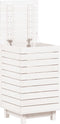 vidaXL - Wasmand - 44x44x76 - cm - massief - grenenhout - wit