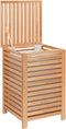 vidaXL - Wasmand - 45x45x65 - cm - massief - walnotenhout