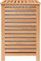 vidaXL - Wasmand - 45x45x65 - cm - massief - walnotenhout