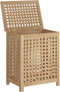 vidaXL - Wasmand - 50x35x60 - cm - massief - teakhout