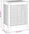 vidaXL - Wasmand - 50x35x60 - cm - massief - teakhout