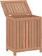 vidaXL - Wasmand - 50x35x60 - cm - massief - teakhout
