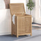 vidaXL - Wasmand - 50x35x60 - cm - massief - teakhout