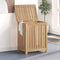 vidaXL - Wasmand - 50x35x60 - cm - massief - teakhout