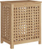 vidaXL - Wasmand - 50x35x60 - cm - massief - teakhout