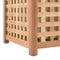 vidaXL - Wasmand - 77,5x37,5x46,5 - cm - massief - walnoothout