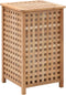 vidaXL - Wasmand - 77,5x37,5x46,5 - cm - massief - walnoothout