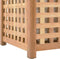 vidaXL - Wasmand - 87,5x46x67 - massief - walnotenhout