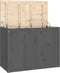 vidaXL - Wasmand - 88,5x44x66 - cm - massief - grenenhout - grijs
