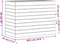 vidaXL - Wasmand - 88,5x44x66 - cm - massief - grenenhout