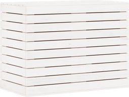 vidaXL - Wasmand - 88,5x44x66 - cm - massief - grenenhout - wit