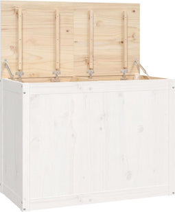 vidaXL - Wasmand - 88,5x44x66 - cm - massief - grenenhout - wit