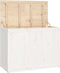 vidaXL - Wasmand - 88,5x44x66 - cm - massief - grenenhout - wit