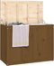 vidaXL - Wasmand - 88,5x44x66 - cm - massief - grenenhout - wit